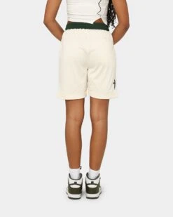 Saint Morta Kingdom Basketball Shorts Off White/Green -Mitchell & Ness Shop 03008368 YO036 womens 0040