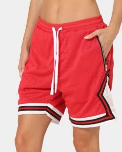 XXIII Auden Basketball Shorts Red -Mitchell & Ness Shop 03008372 YR001 womens 0070