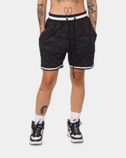 Saint Morta Paisley Olympus Ball Shorts Black/Black