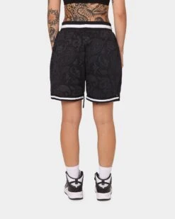 Saint Morta Paisley Olympus Ball Shorts Black/Black -Mitchell & Ness Shop 03008521 YB015 womens 0040