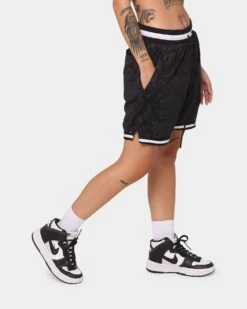 Saint Morta Paisley Olympus Ball Shorts Black/Black -Mitchell & Ness Shop 03008521 YB015 womens 0050