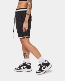 Saint Morta Paisley Olympus Ball Shorts Black/Black -Mitchell & Ness Shop 03008521 YB015 womens 0060