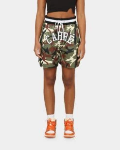Carre C-Class Basketball Shorts Woodland Camo -Mitchell & Ness Shop 03008539 YC040 womens 0030