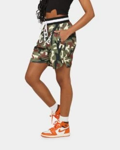 Carre C-Class Basketball Shorts Woodland Camo -Mitchell & Ness Shop 03008539 YC040 womens 0060