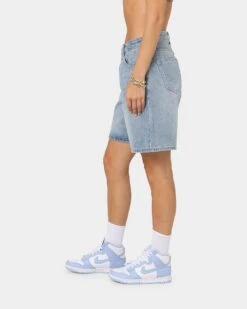 XXIII Women's Londyn Asymmetric Shorts Blue -Mitchell & Ness Shop 03008608 YX001 womens 0060