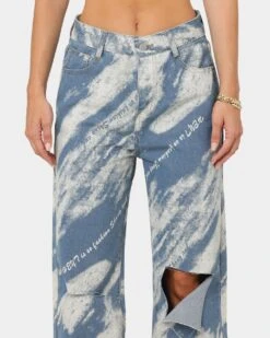 XXIII Women's Freya White Wash Jeans Blue/White -Mitchell & Ness Shop 03008619 YX095 womens 0030