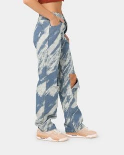 XXIII Women's Freya White Wash Jeans Blue/White -Mitchell & Ness Shop 03008619 YX095 womens 0050