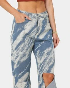 XXIII Women's Freya White Wash Jeans Blue/White -Mitchell & Ness Shop 03008619 YX095 womens 0070