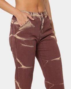 XXIII Women's Xico Tie Dye Jeans Brown -Mitchell & Ness Shop 03008673 YX300 womens 0070
