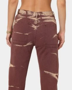 XXIII Women's Xico Tie Dye Jeans Brown -Mitchell & Ness Shop 03008673 YX300 womens 0080