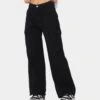 XXIII Women's Poppy Wide Leg Cargo Pants Washed Black