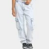 XXIII Women's Aconite Cargo Jeans Blue -Mitchell & Ness Shop 03008705 YX001 womens 0010
