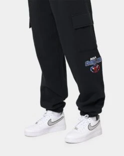 Mitchell & Ness Chicago Bulls Cargo Fleece Sweat Pants Faded Black -Mitchell & Ness Shop 03008769 YB554 womens 0070