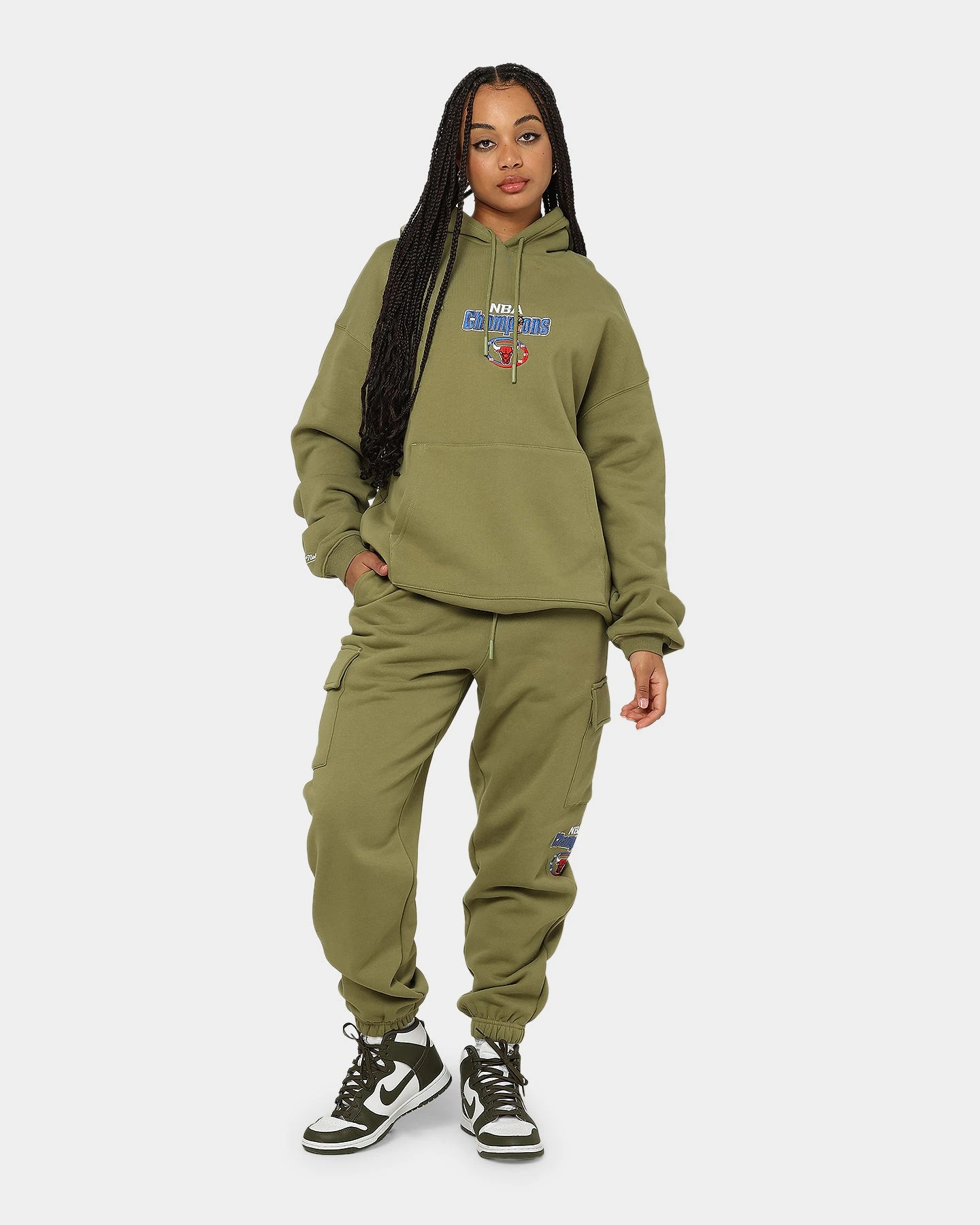 Mitchell & Ness Chicago Bulls Cargo Fleece Sweat Pants Olive Mitchell & Ness Chicago Bulls Cargo Fleece Sweat Pants Olive -Mitchell & Ness Shop 03008769 YO100 womens 020