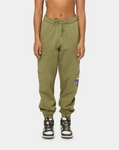 Mitchell & Ness Chicago Bulls Cargo Fleece Sweat Pants Olive 4 Mitchell & Ness Chicago Bulls Cargo Fleece Sweat Pants Olive -Mitchell & Ness Shop 03008769 YO100 womens 030