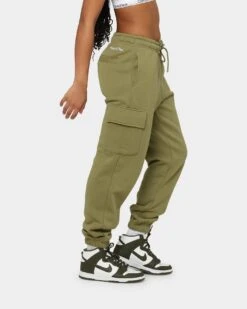 Mitchell & Ness Chicago Bulls Cargo Fleece Sweat Pants Olive 6 Mitchell & Ness Chicago Bulls Cargo Fleece Sweat Pants Olive -Mitchell & Ness Shop 03008769 YO100 womens 050