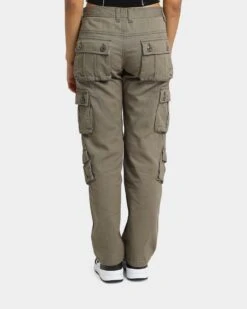 XXIII Women's Guenloie Cargo Pants Khaki -Mitchell & Ness Shop 03009035 YK001 womens 0040