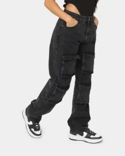 XXIII Women's Elvan Cargo Pants Washed Black 6 XXIII Women's Elvan Cargo Pants Washed Black -Mitchell & Ness Shop 03009066 YW607 womens 0050
