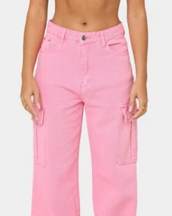 XXIII Women's Harika Cargo Pants Washed Pink -Mitchell & Ness Shop 03009067 YW661 womens 0030