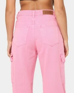 XXIII Women's Harika Cargo Pants Washed Pink -Mitchell & Ness Shop 03009067 YW661 womens 0080