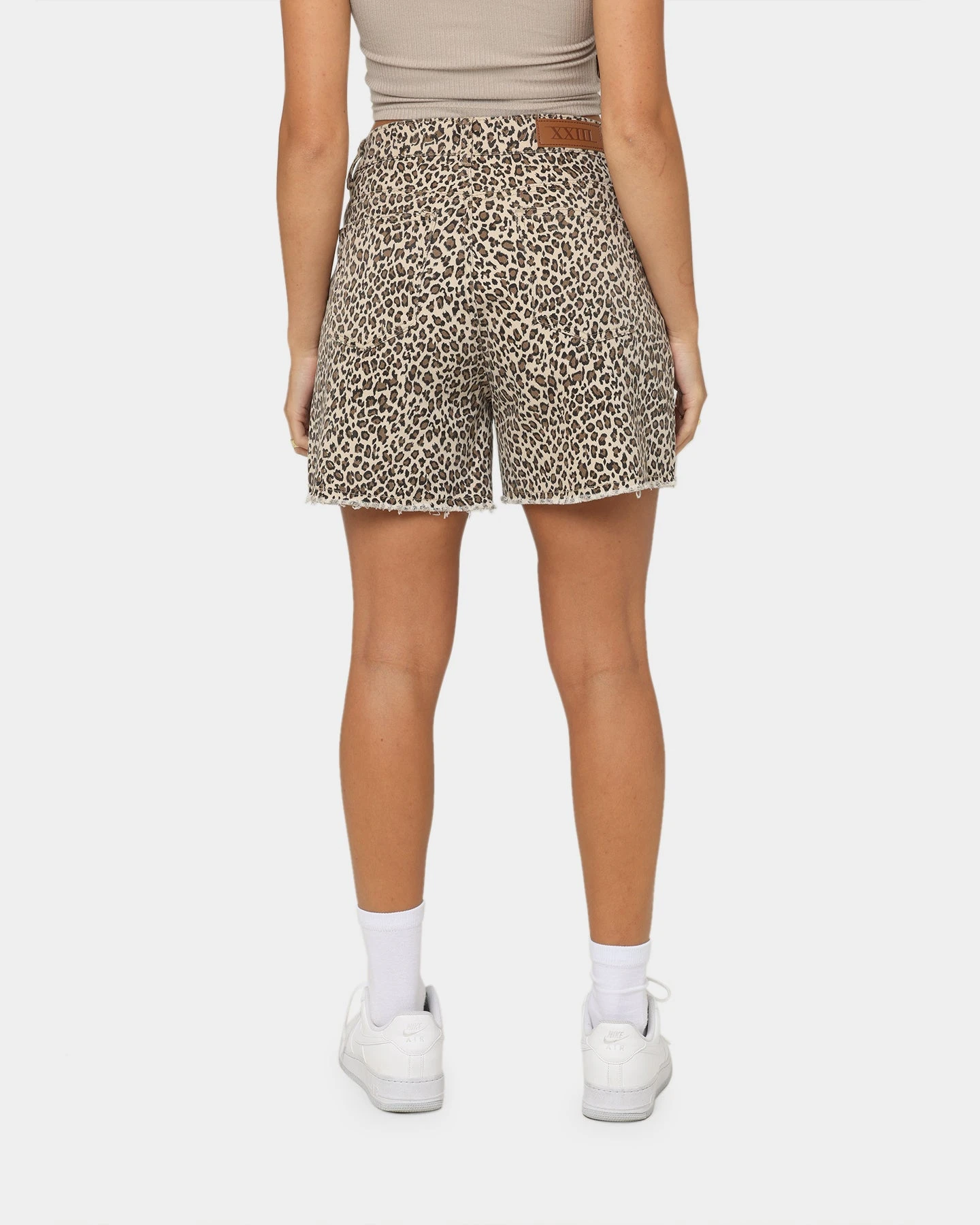 XXIII Women's Jaala Denim Shorts Leopard XXIII Women's Jaala Denim Shorts Leopard -Mitchell & Ness Shop 03009069 YL001 womens 0040