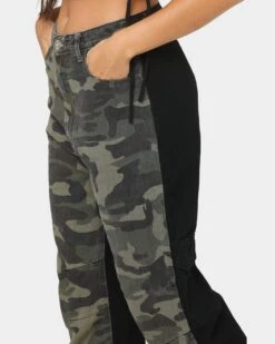 XXIII Women's Midel Pants Black/Camo -Mitchell & Ness Shop 03009070 YB031 womens 0070