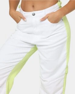 XXIII Women's Midel Pants Lime/White/Lime -Mitchell & Ness Shop 03009070 YL406 womens 0070