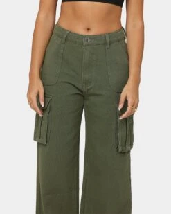 XXIII Women's Nuray Cargo Pants Khaki -Mitchell & Ness Shop 03009071 YK001 womens 0030