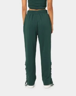 EN ES Women's Mason Lace Up Track Pants Deep Teal -Mitchell & Ness Shop 03009172 YD527 womens 0040