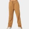 EN ES Women's Mason Lace Up Track Pants Tan -Mitchell & Ness Shop 03009172 YT001 womens 0010