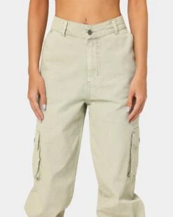 EN ES Women's Time To Go Cargo Pants Aloe Wash -Mitchell & Ness Shop 03009270 YA145 womens 0030