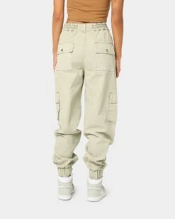 EN ES Women's Time To Go Cargo Pants Aloe Wash -Mitchell & Ness Shop 03009270 YA145 womens 0040