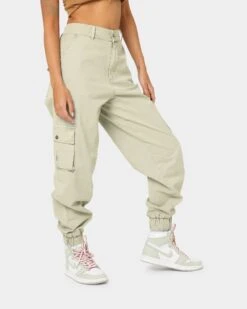 EN ES Women's Time To Go Cargo Pants Aloe Wash -Mitchell & Ness Shop 03009270 YA145 womens 0050
