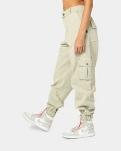 EN ES Women's Time To Go Cargo Pants Aloe Wash -Mitchell & Ness Shop 03009270 YA145 womens 0060