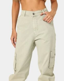 EN ES Women's Time To Go Cargo Pants Aloe Wash -Mitchell & Ness Shop 03009270 YA145 womens 0070