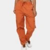 OBEY Women's Sunny Poplin Cargo Pants Bombay Brown -Mitchell & Ness Shop 03009284 YC647 womens 0010