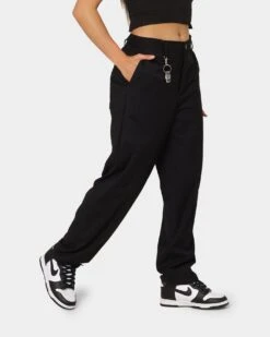 404 Liberty Baggy Trousers Black -Mitchell & Ness Shop 03009286 YB001 womens 0050
