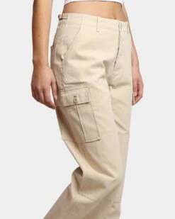 HUF Women's Double Knee Cargo Pants Stone 6 HUF Women's Double Knee Cargo Pants Stone -Mitchell & Ness Shop 03009385 YS400 womens 0050