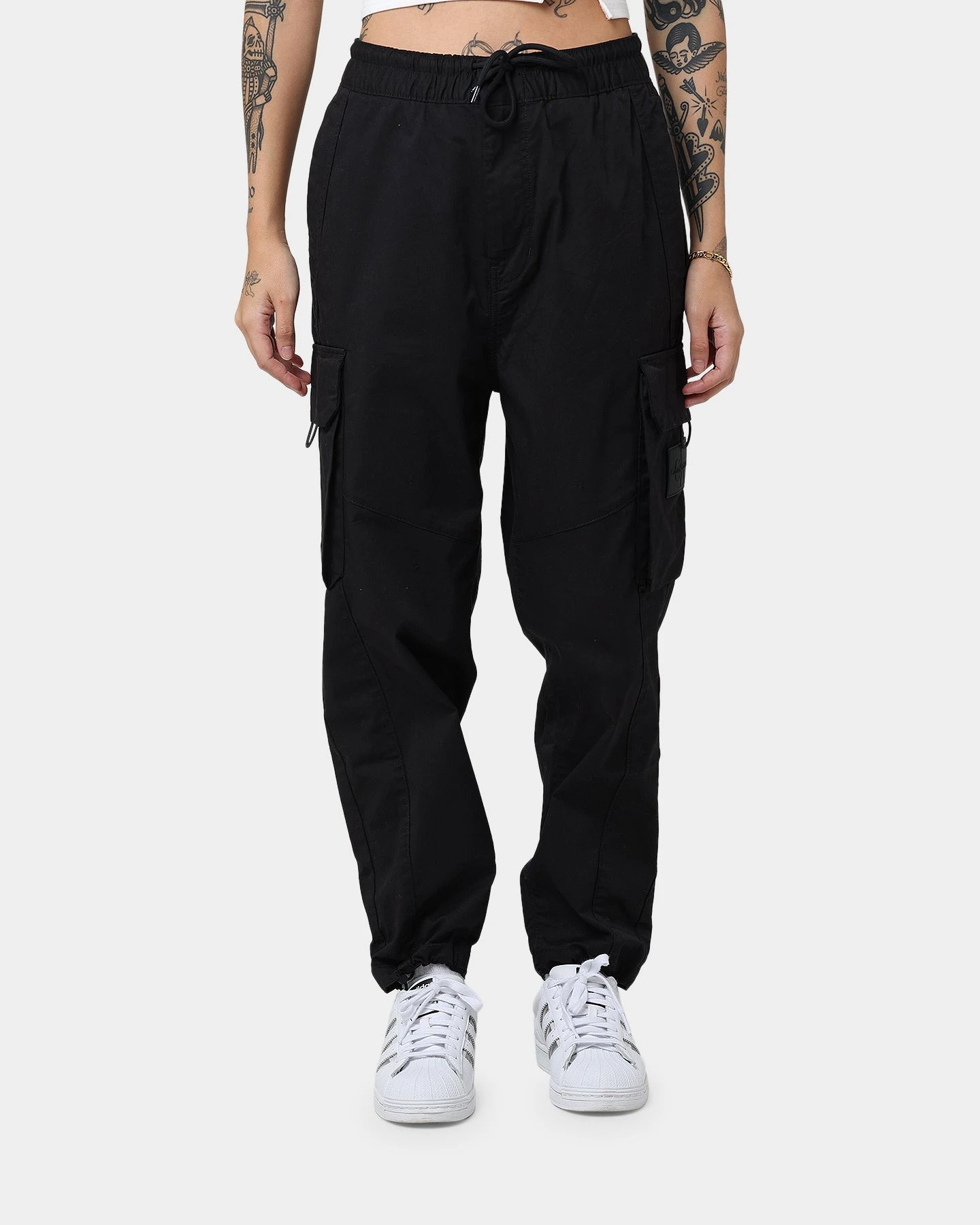 Calvin Klein Seasonal Washed Cargo Pants Ck Black Calvin Klein Seasonal Washed Cargo Pants Ck Black -Mitchell & Ness Shop 03009394 YC966 womens 0030