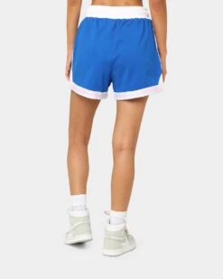 EN ES Women's Zenni Terry Shorts Cobalt Blue -Mitchell & Ness Shop 03009400 YB625 womens 0040