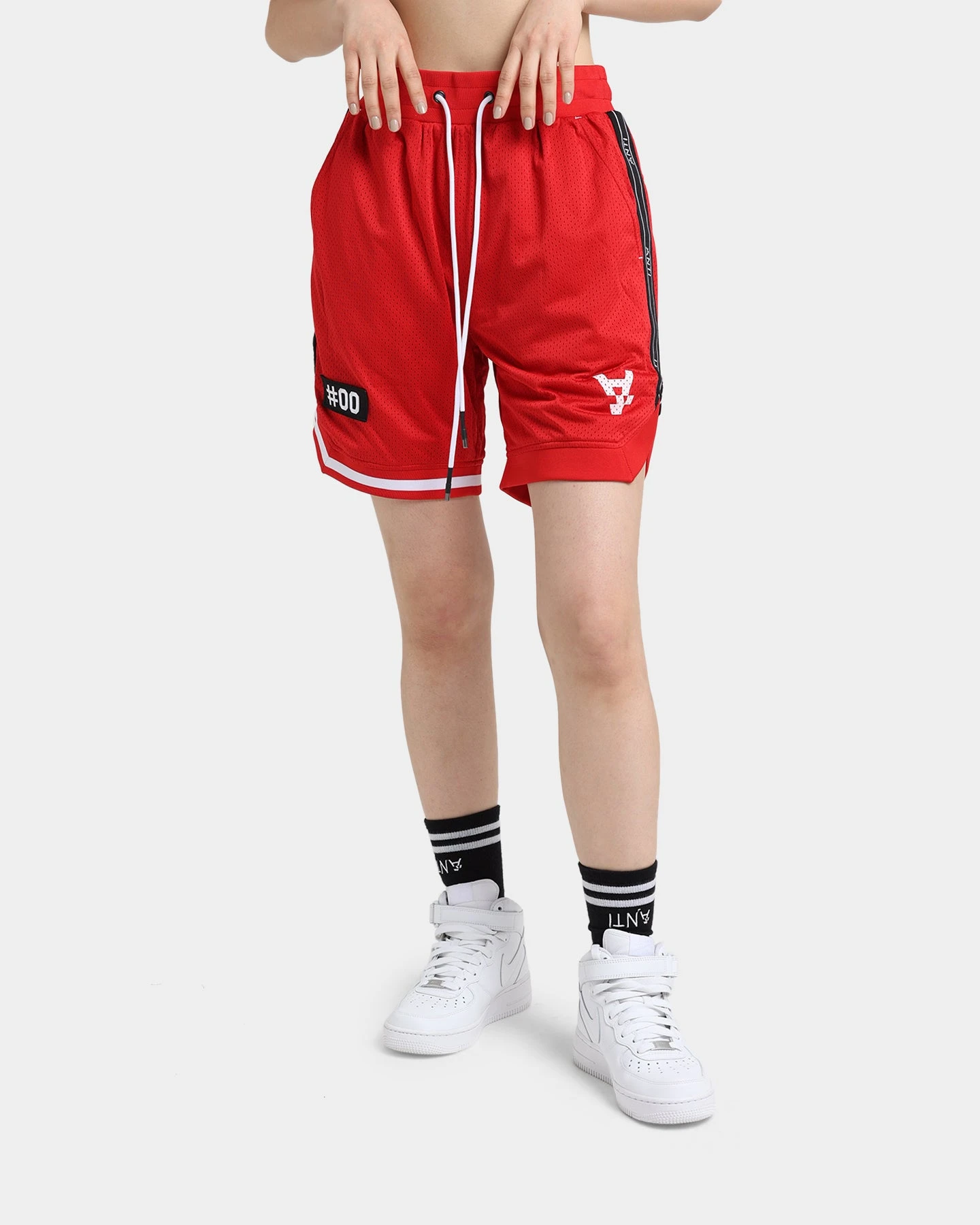 The Anti Order Off Season Basketball Shorts Red/White The Anti Order Off Season Basketball Shorts Red/White -Mitchell & Ness Shop 03009478 YR081 womens 0010