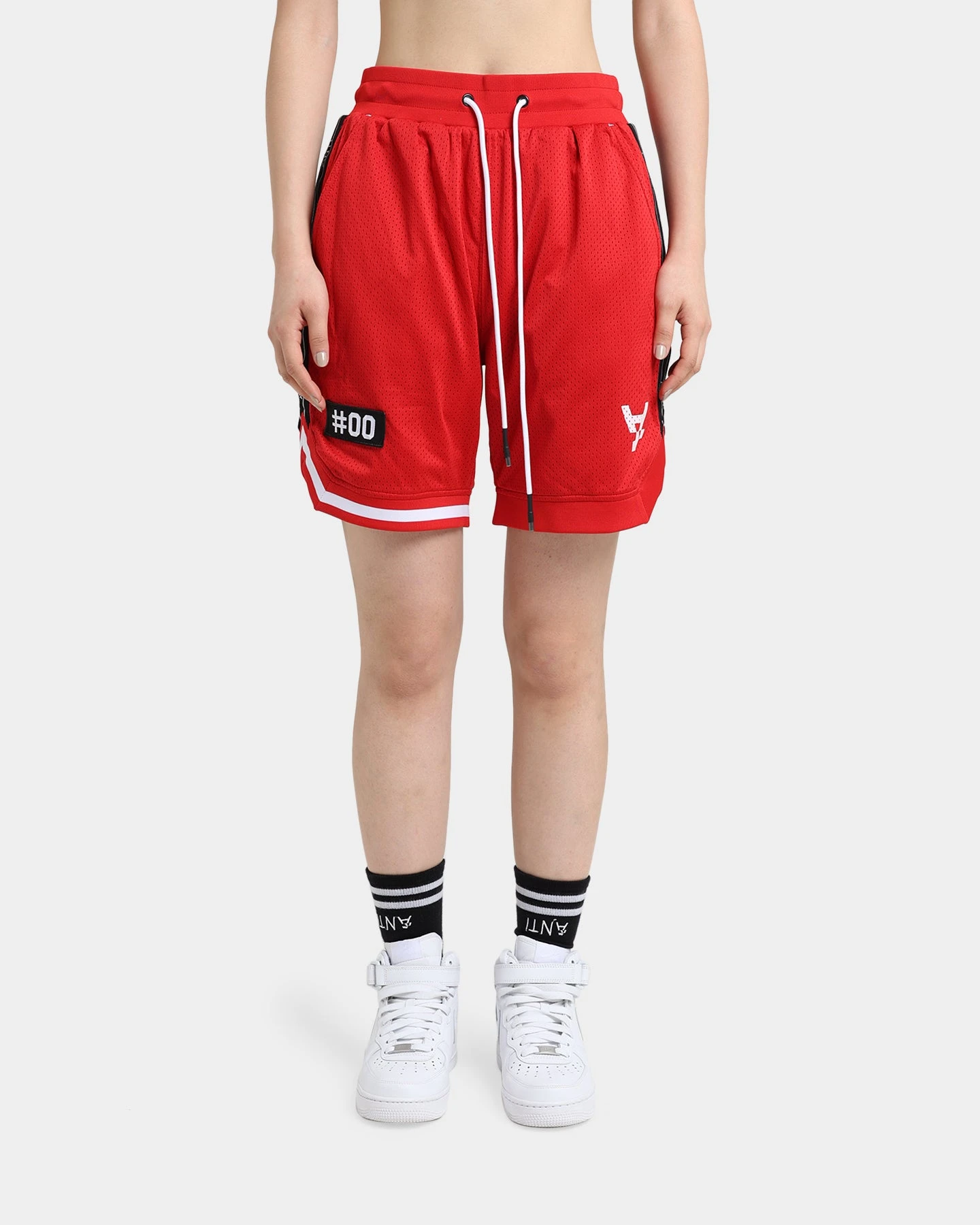The Anti Order Off Season Basketball Shorts Red/White The Anti Order Off Season Basketball Shorts Red/White -Mitchell & Ness Shop 03009478 YR081 womens 0030