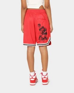 Goat Crew X Cowboy Bebop Bebop Group Shorts Red -Mitchell & Ness Shop 03009564 YR001 womens 00040