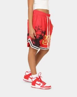 Goat Crew X Cowboy Bebop Bebop Group Shorts Red -Mitchell & Ness Shop 03009564 YR001 womens 00050