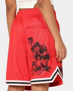 Goat Crew X Cowboy Bebop Bebop Group Shorts Red -Mitchell & Ness Shop 03009564 YR001 womens 00080