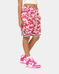 Goat Crew Camo Shorts Pink -Mitchell & Ness Shop 03009565 YP001 womens 00050