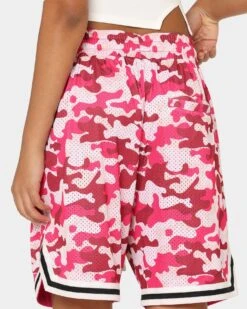 Goat Crew Camo Shorts Pink -Mitchell & Ness Shop 03009565 YP001 womens 00080