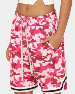 Goat Crew Camo Shorts Pink -Mitchell & Ness Shop 03009565 YP001 womens 00090