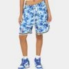 Goat Crew Camo Shorts Blue -Mitchell & Ness Shop 03009565 YX001 womens 00010