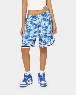 Goat Crew Camo Shorts Blue